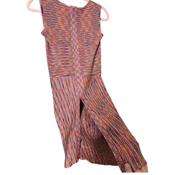 Issa London bright multicolor psychedelic stripes sleeveless dress XS - Picture 3 of 5